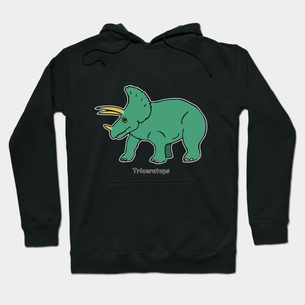 Triceratops Hoodie by headrubble